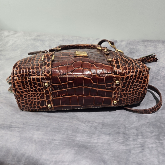 Dooney & Bourke Croco Fino Satchel - Picture 6 of 10